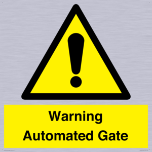Warning Automated Gate